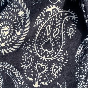 Black & cream paisley print TWEEN LuLaRoe Leggings